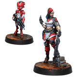 Corvus Belli Infinity Zoe and Pi-Well, Special Clockmakers Team (Engineer and Remote)