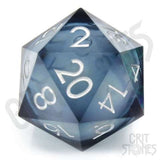 Crit Stones Ocean Orb 50mm Liquid Core D20