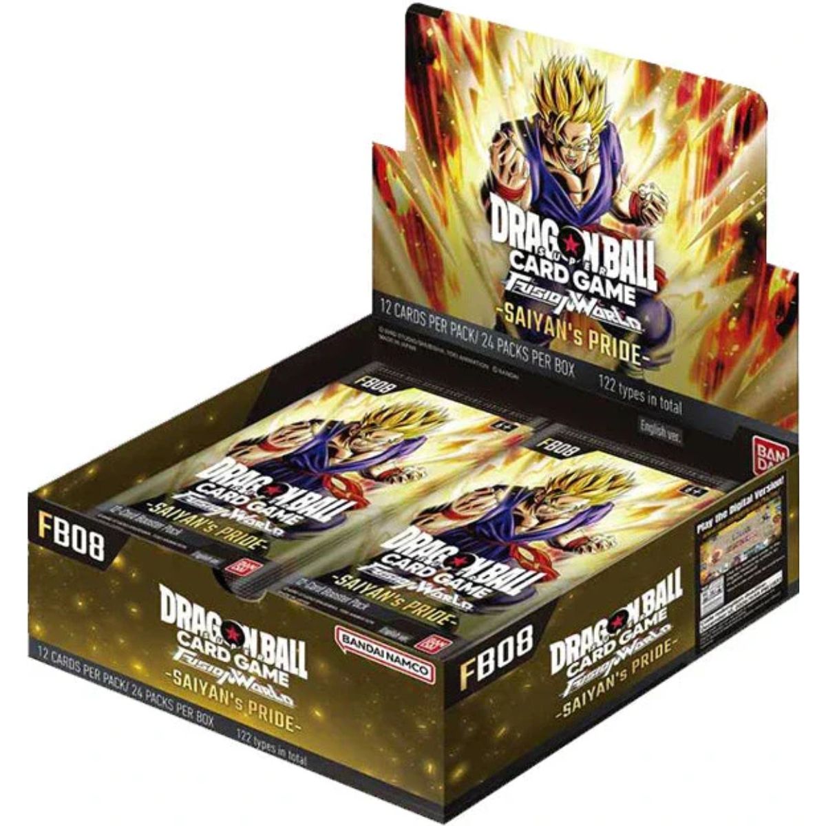 DragonBall Super Card Game FB08 Saiyan's Pride Booster Booster Display (24 Packs) Englisch