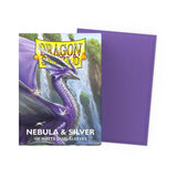 Dragon Shield Standard Size Dual Matte Sleeves - Nebula & Silver (100 Sleeves)