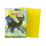 Dragon Shield Standard Size Dual Matte Sleeves - Yellow & Silver (100 Sleeves)