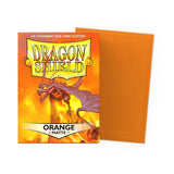 Dragon Shield Standard Size Matte Sleeves - Orange (100 Sleeves)