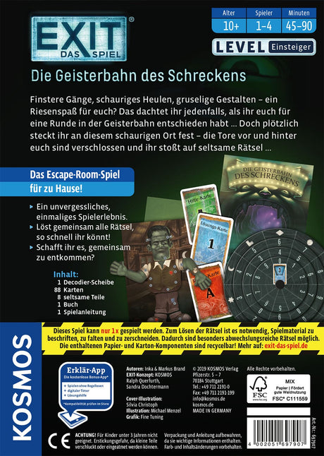 EXIT - Das Spiel: Die Geisterbahn des Schreckens