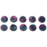 Gamers Grass Alien Infestation Bases, Round 25mm (x10)