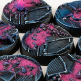 Gamers Grass Alien Infestation Bases, Round 28mm (x8)