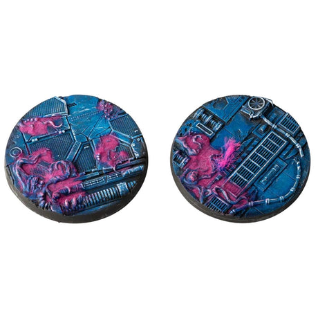 Gamers Grass Alien Infestation Bases, Round 60mm (x2)