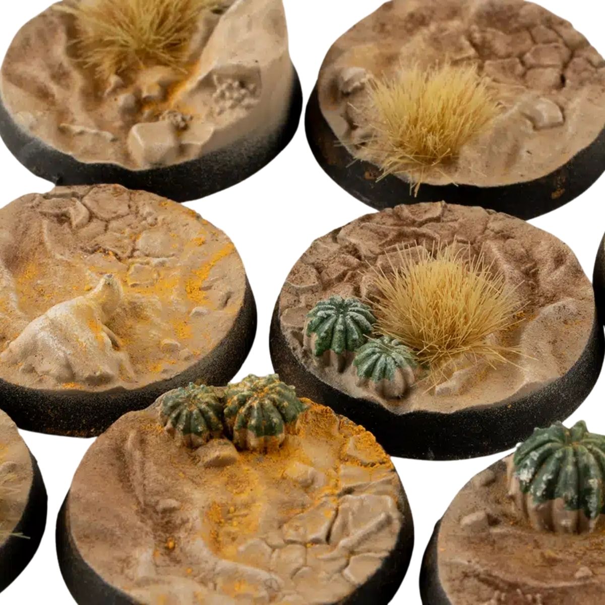 Gamers Grass Deserts of Maahl Bases, Round 25mm (x10)