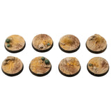 Gamers Grass Deserts of Maahl Bases, Round 28mm (x8)