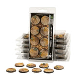 Gamers Grass Deserts of Maahl Bases, Round 32mm (x8)