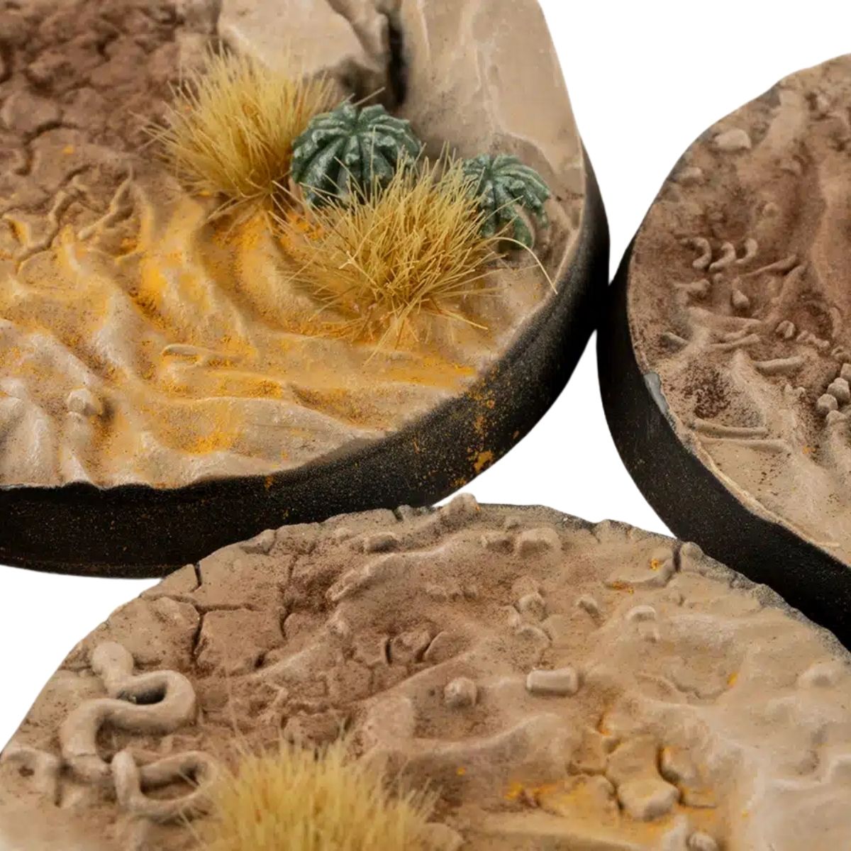 Gamers Grass Deserts of Maahl Bases, Round 50mm (x3)