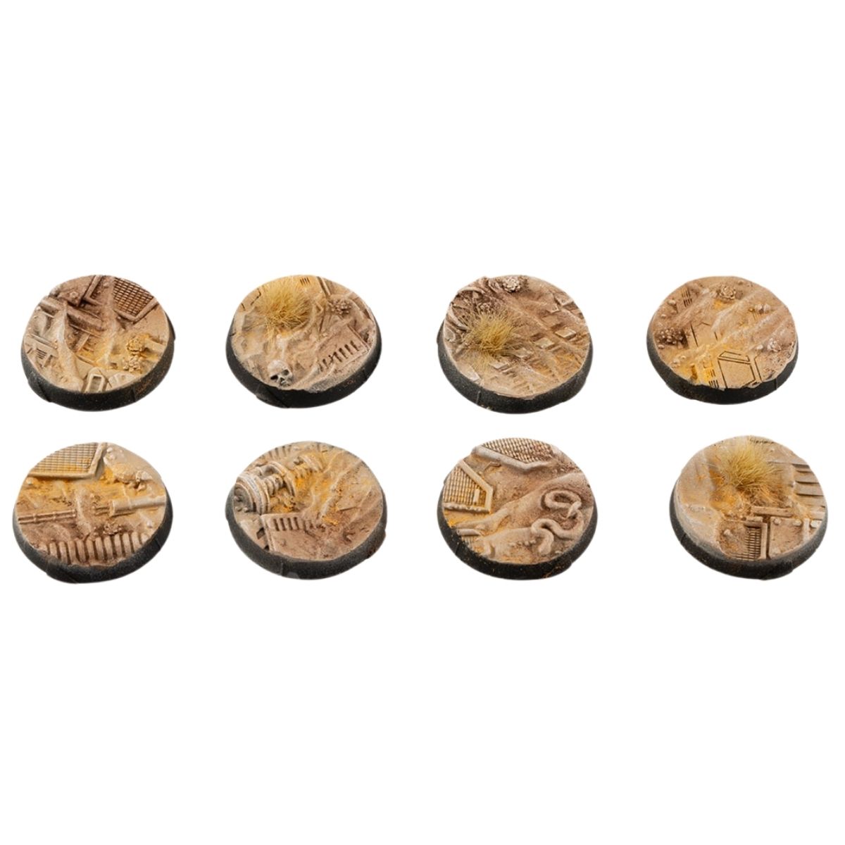 Gamers Grass Dunes of Bourak Bases, Round 25mm (x8)