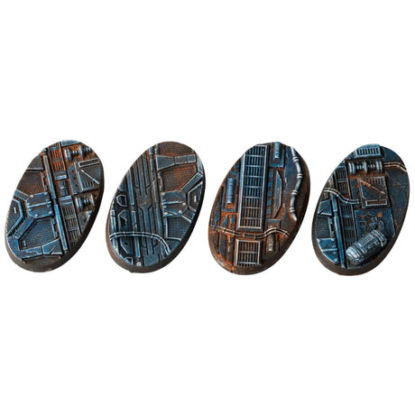 Gamers Grass Spaceship Corridor Bases, Oval 60mm (x4)