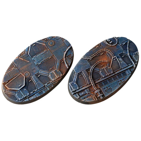Gamers Grass Spaceship Corridor Bases, Oval 90mm (x2)