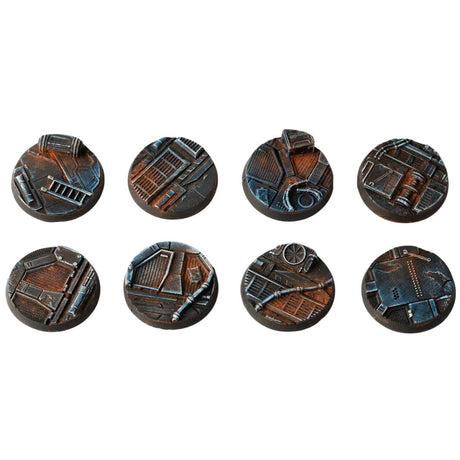 Gamers Grass Spaceship Corridor Bases, Round 32mm (x8)