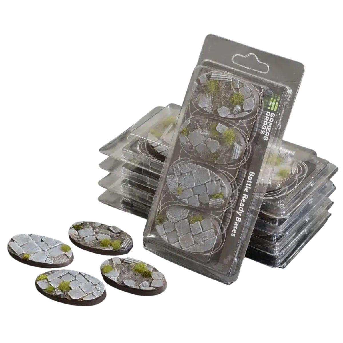 Gamers Grass Temple Bases, Oval 60mm (x4)