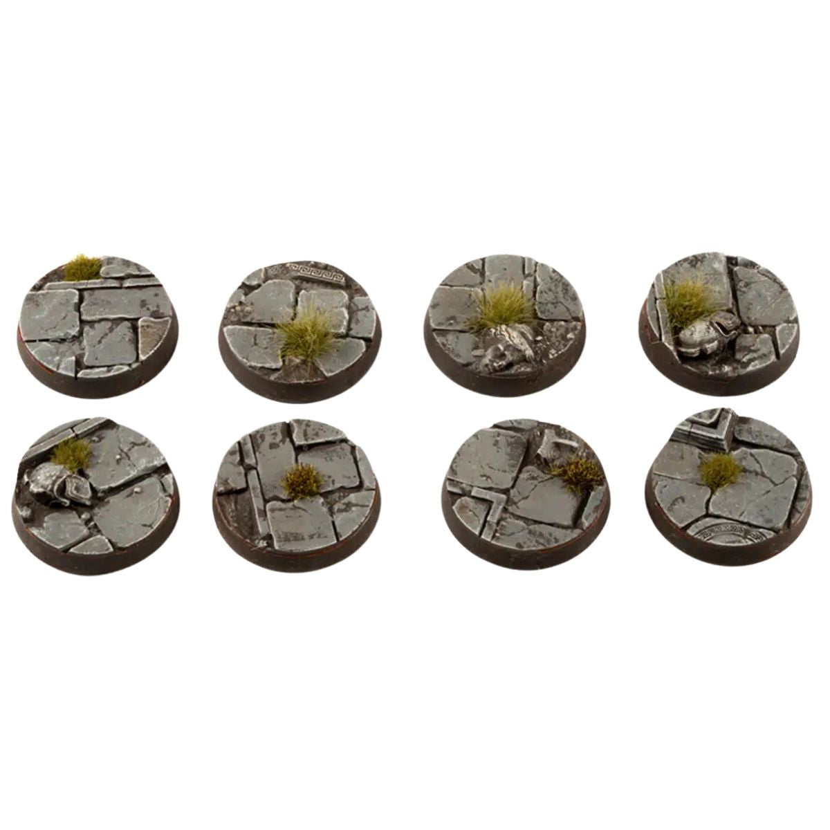Gamers Grass Temple Bases, Round 28mm (x8)