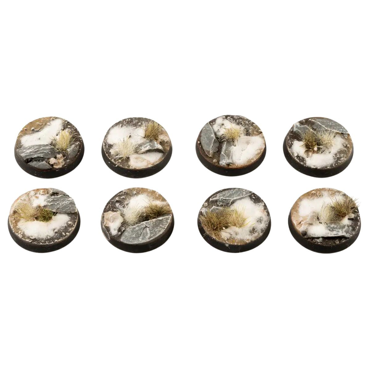 Gamers Grass Winter Bases, Round 28mm (x8)