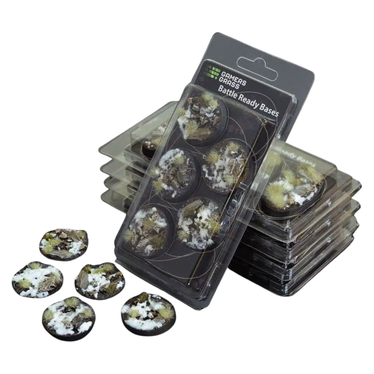 Gamers Grass Winter Bases, Round 40mm (x5)