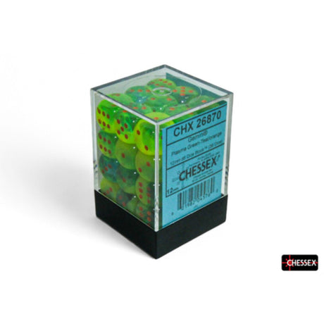 Chessex Gemini W6x36 Plasma Green-Teal/Orange Luminary