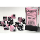 Chessex Gemini W6x12 Black-Pink/White