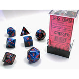 Chessex 7-Würfelset  Gemini Polyhedral Black-Starlight/Red