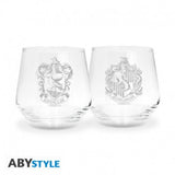 Harry Potter 2 Glas Set Ravenclaw und Hufflepuff