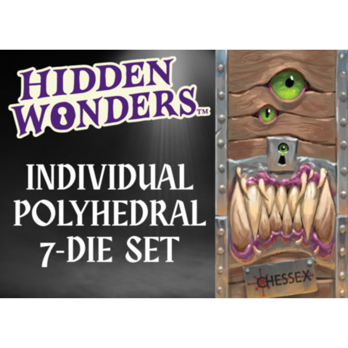 Chessex Hidden Wonders™ Individual Mystery Polyhedral 7-Würfelset Set Türkis