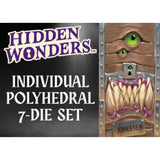 Chessex Hidden Wonders™ Individual Mystery Polyhedral 7-Würfelset Set Gelb