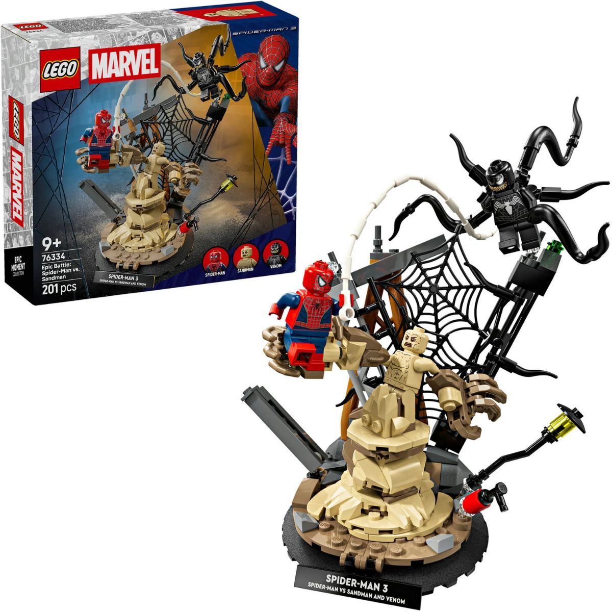 LEGO Marvel Super Heroes Großer Showdown Spider-Man vs Sand 76334