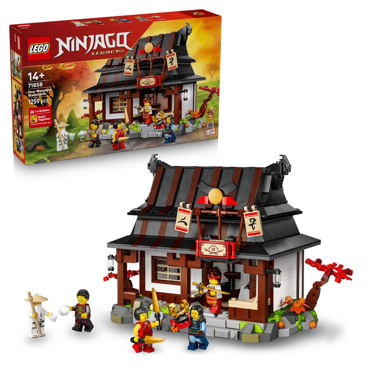 LEGO Ninjago 15 Jähriges Jubiläum der Vier-Waffen-Schmiede