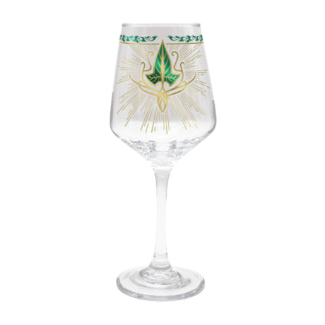 Lord of The Rings Stemmed Glass "Lorien Leaf"