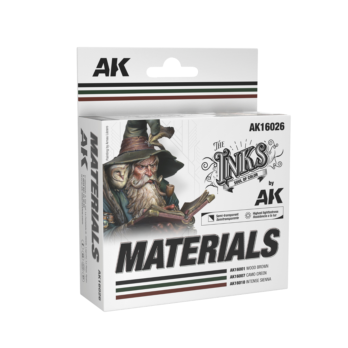 AK Interactive The INKS - SETS Materials Colors Set