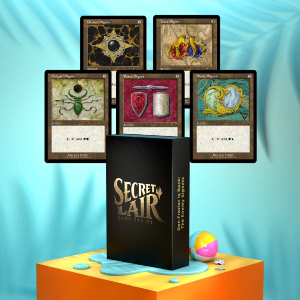 Magic: The Gathering Secret Lair Drop Series Dan Frazier is Back: The Enemy Signets