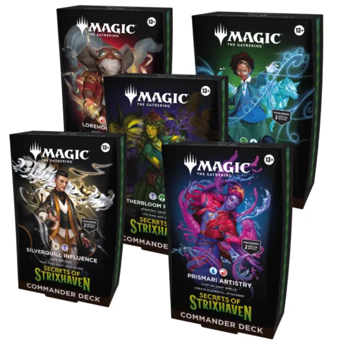 Magic: The Gathering Secrets of Strixhaven Commander Deck Bundle Englisch