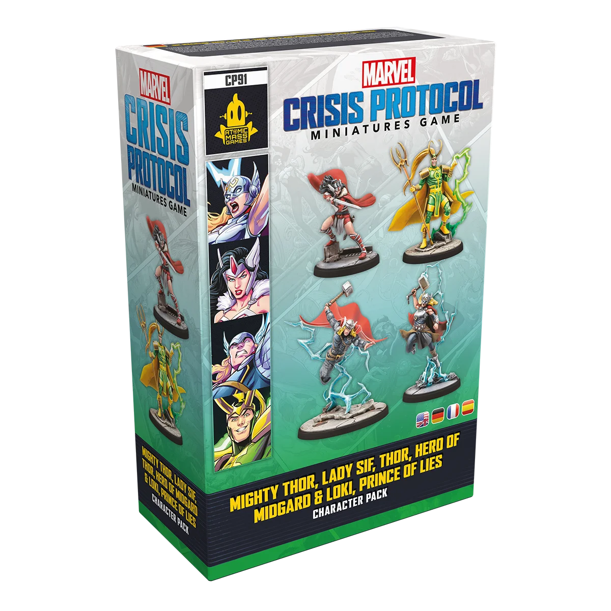 Marvel: Crisis Protocol Mighty Thor, Lady Sif, Thor, Hero of Midgard & Loki, Prince of Lies