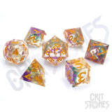 Meadow Bloom Sharp Edge Resin Rpg Dice Set