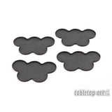 Movement Tray Flat Bases 25mm 5S Cloud Black