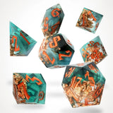 Oceanic Oracle Sharp Edge Resin Rpg Dice Set