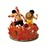 One Piece Ace & Luffy Dramatic Memories Ichibansho 15cm