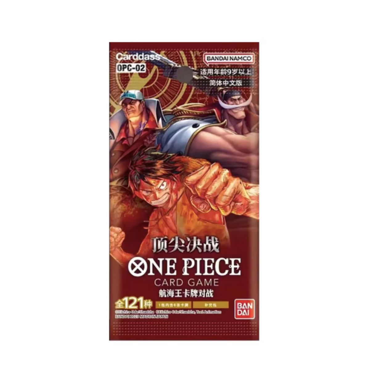 One Piece Card Game OP02 Paramount War Booster Chinesisch
