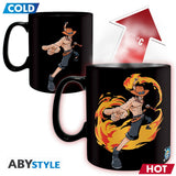 One Piece Mug Heat Change 460 ml Luffy & Ace Cardboard Box