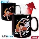 One Piece Mug Heat Change 460 ml Luffy & Ace Cardboard Box