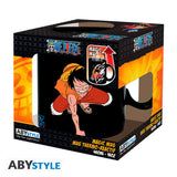 One Piece Mug Heat Change 460 ml Luffy & Ace Cardboard Box