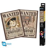 One Piece Set 2 Posters Chibi 52X38 Wanted Luffy & Ace