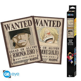 One Piece Set 2 Posters Chibi 52X38 Wanted Zoro & Sanji
