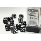 Chessex Opaque W6x12 Black/White