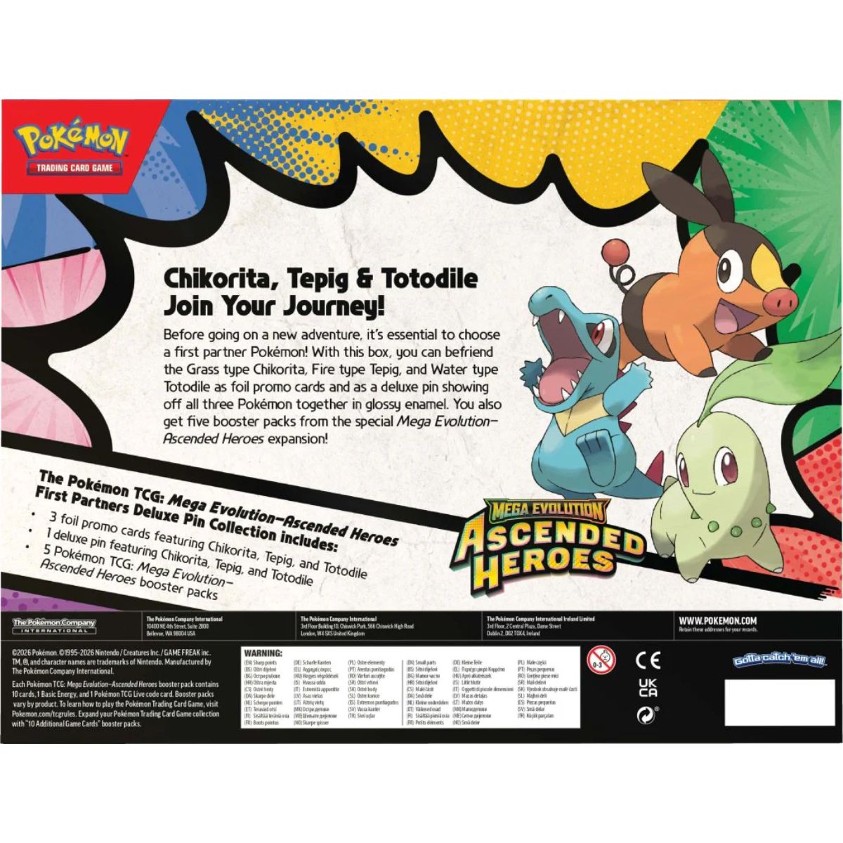 Pokémon Ascended Heroes Deluxe Pin Kollektion First Partners Englisch