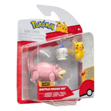Pokémon Battle Figure Set Pikachu, Litwick & Slowpoke