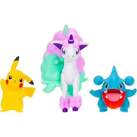 Pokémon Battle Figure Set Gible Pikachu & Galarian Ponyta