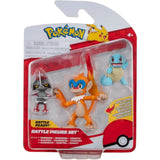 Pokémon Battle Figure Set Pawniard, Squirtle & Monferno